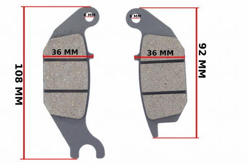 KLOCKI HAMULCA TYŁ HONDA CBR 125 R 04-10 FM 
