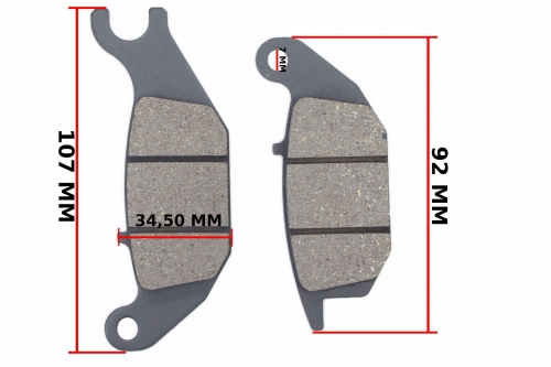 KLOCKI HAMULCA TYŁ HONDA XL 125 V VARADERO FM 
