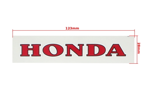 NAKLEJKA HONDA CZERWONA 0936C KAT-E 