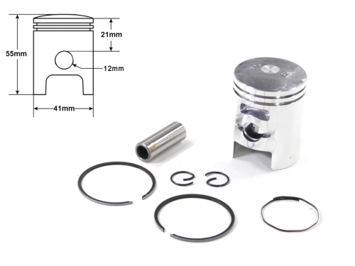 TŁOK HONDA 41MM PIN 12 - ZAPAS 