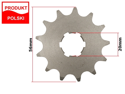 ZĘBATKA PRZÓD JAWKA 50 13z M 