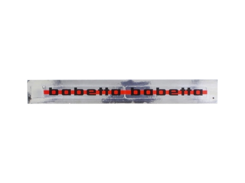 NAKLEJKA JAWA BABETA SREBRNO CZARNO CZERWONA KAT-K 