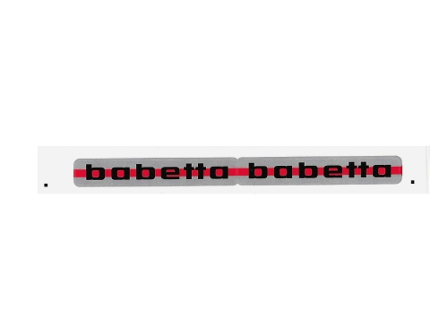 NAKLEJKA JAWA BABETTA SZARA CZARNO CZERWONA KAT-K 
