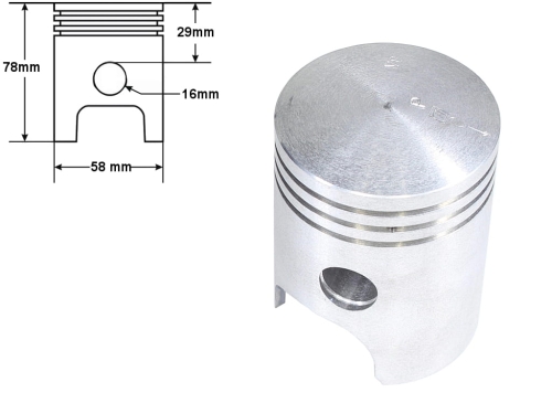 TŁOK JAWA 350 12V NOMINAŁ PRAWY 58,00 
