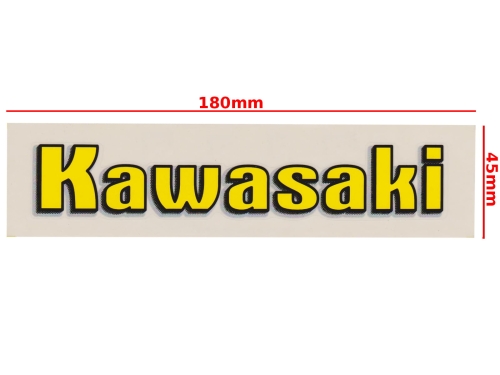 NAKLEJKA KAWASAKI ŻÓŁTA 0949B 
