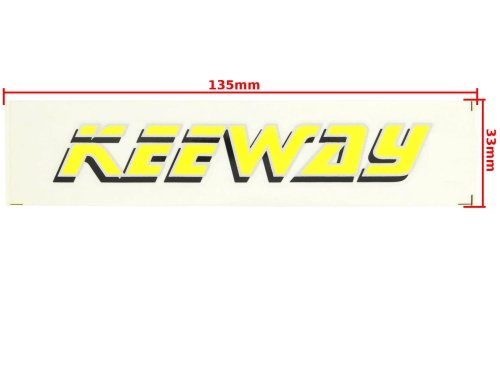 NAKLEJKA KEEWAY ŻÓŁTA 