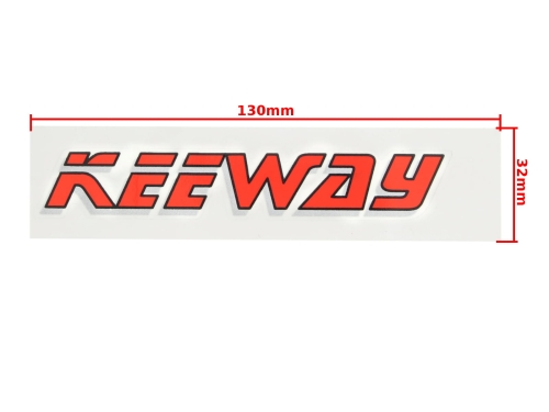NAKLEJKA KEEWAY CZERWONA KAT-E 