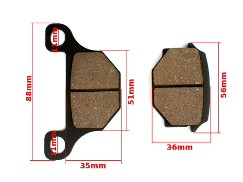KLOCKI HAMULCA WS50 SUZUKI GS TGB KEEWAY DRAGON 