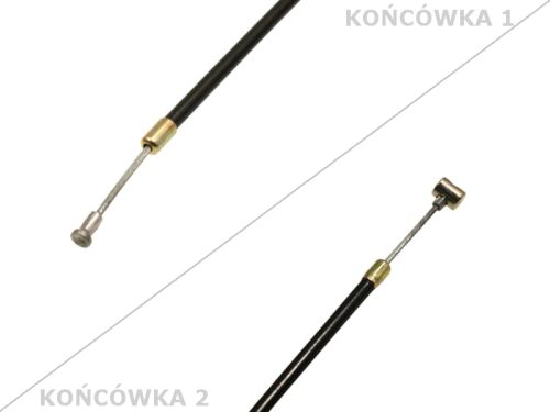 LINKA HAMULCA SIMSON SR50 SR80 CZARNA 