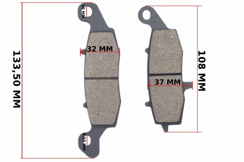 KLOCKI HAMULCA PRZÓD SUZUKI GS 500 XF 650 FM 