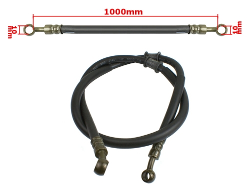 PRZEWÓD HAMULCOWY 1000mm ZIPP QUANTUM 2T PRZÓD 