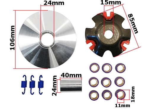 WARIATOR GY6-150 ATV150 TUNING NEW 10 GRAM 