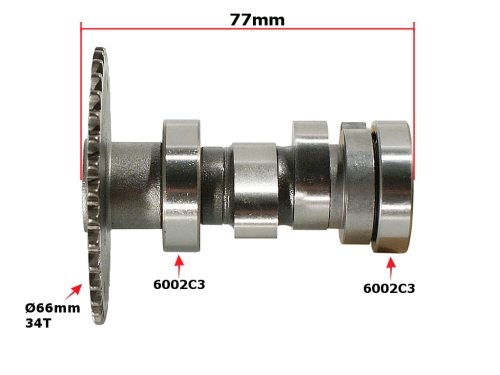 WAŁEK ROZRZĄDU ATV 150 GY6-150 DIABLO FUX 