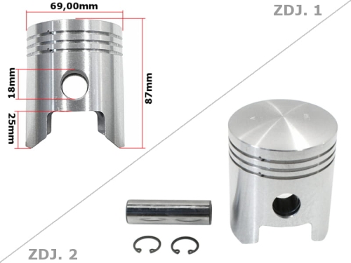 TŁOK MZ TS 250 69,00 N STD 