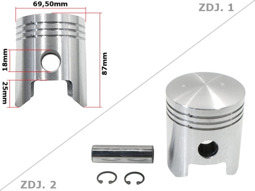 TŁOK MZ TS 250 69,50 1-SZLIF STD 