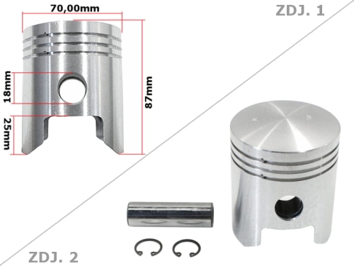TŁOK MZ TS 250 70,00 2-SZLIF STD 