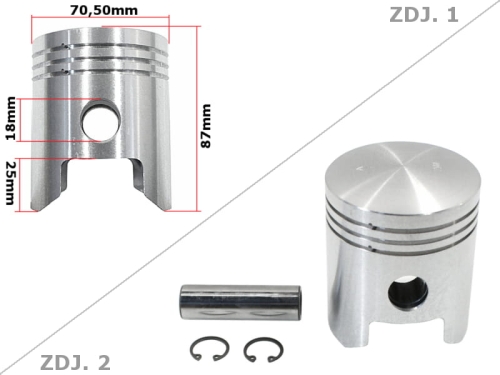 TŁOK MZ TS 250 70,50 3-SZLIF STD 