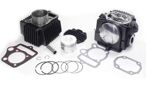 CYLINDER ATV 110 CC ZESTAW Z GŁOWICĄ CZARNY TZ 