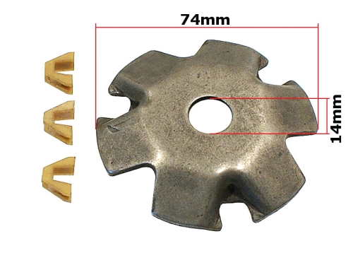 BLACHA WARIATORA GY6-50 SKUTER 4T ZE ŚLIZGAMI 