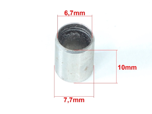 TULEJKA METALOWA 7,7x6,7x10mm 